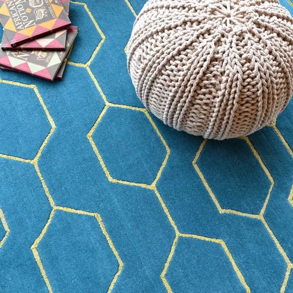 Wedgwood Arris Rug in Teal - 37307 Design