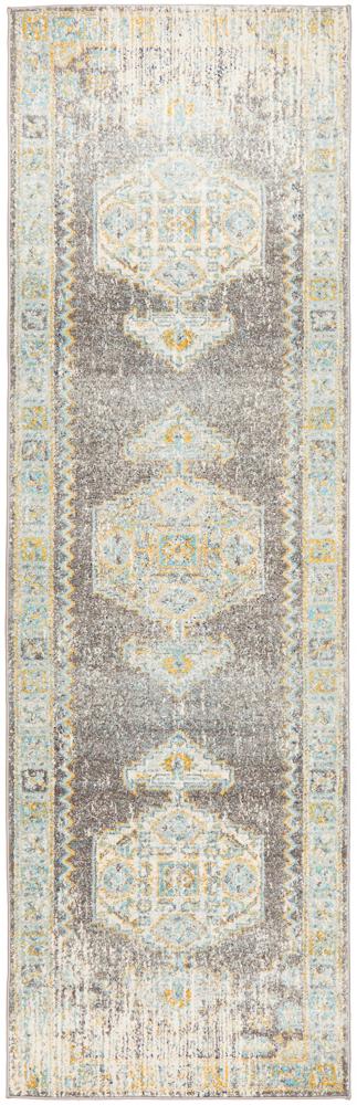 Century Runner Rug In Grey