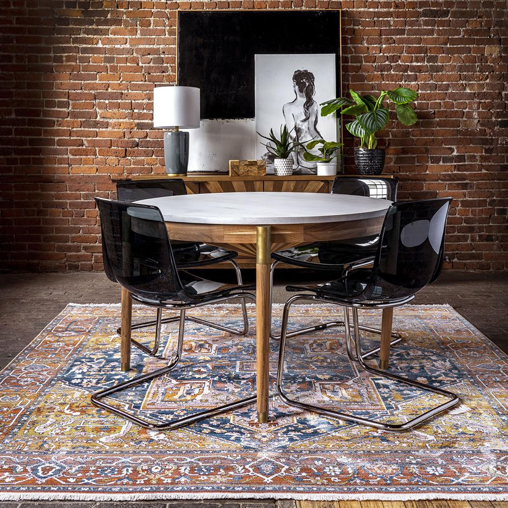 Heriz In Rust Rug