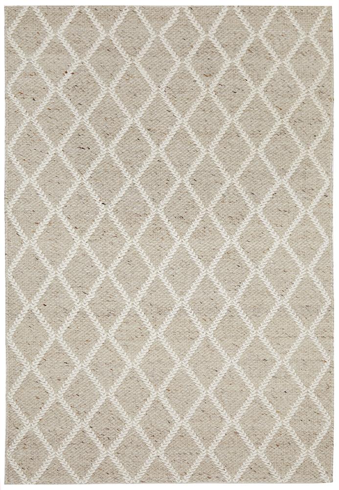 Huxley Diamond In Natural Rug