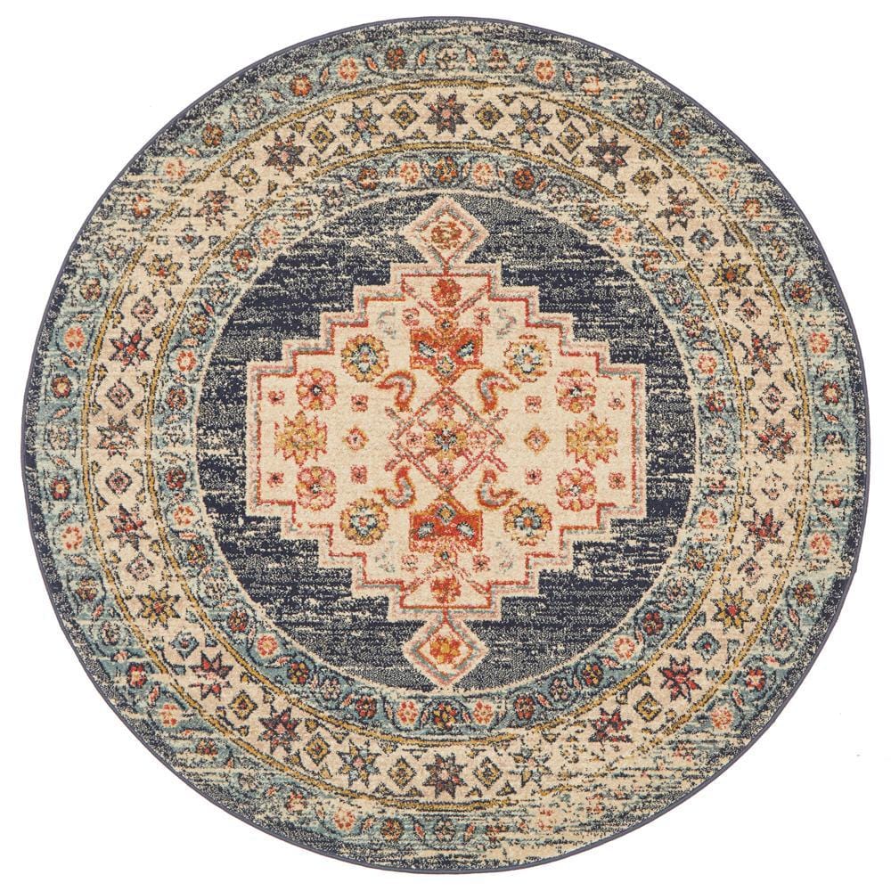 Round Legacy Rug In Ecru
