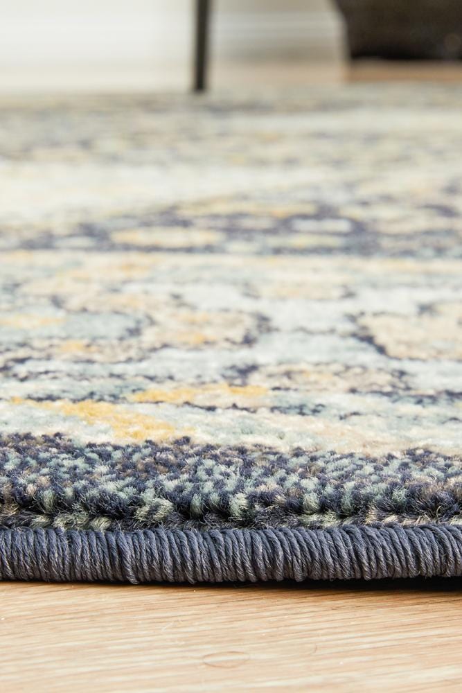 Round Legacy Rug In Dusty Navy