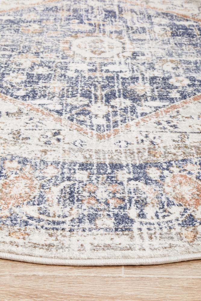 Mayfair Chloe Blue Round Rug