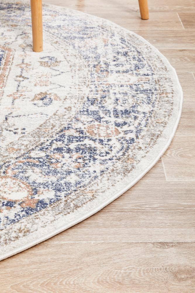 Mayfair Chloe Blue Round Rug