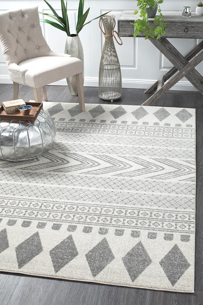 Mirage Tribal Grey Rug - Modern Design, Cozy Feel