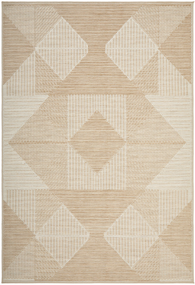 Multi-tone patterned rug with artistic flair