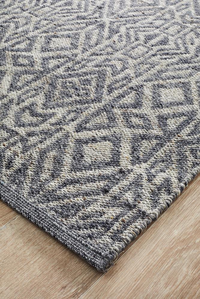 Relic Sammy Graphite Cobolt Rug - Far Fetch Rugs