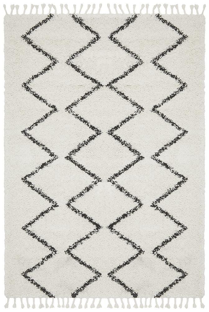 Saffron Rug in White