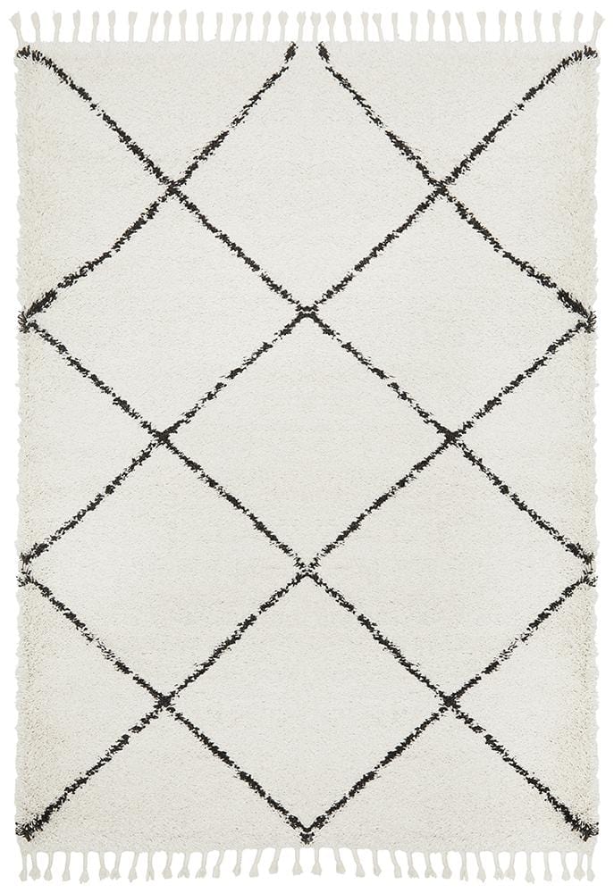 Saffron Rug in White