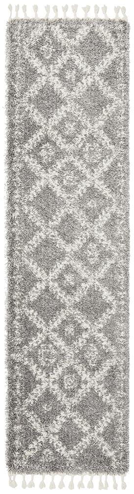Saffron Runner Rug in Silver