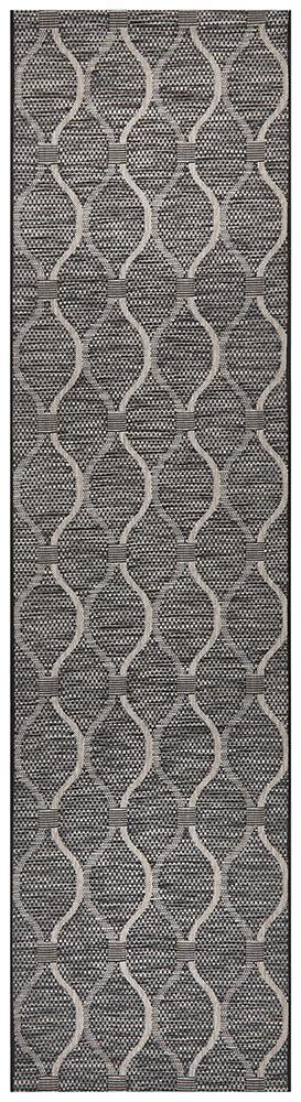 Terrace Black Runner Rug : 5501