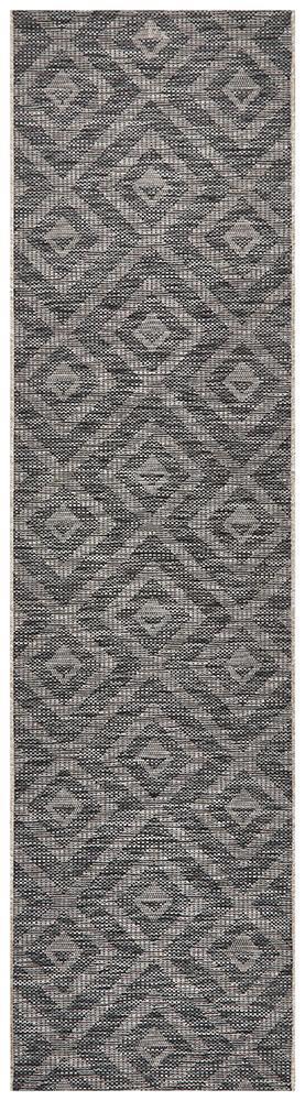 Terrace Black Runner Rug : 5504