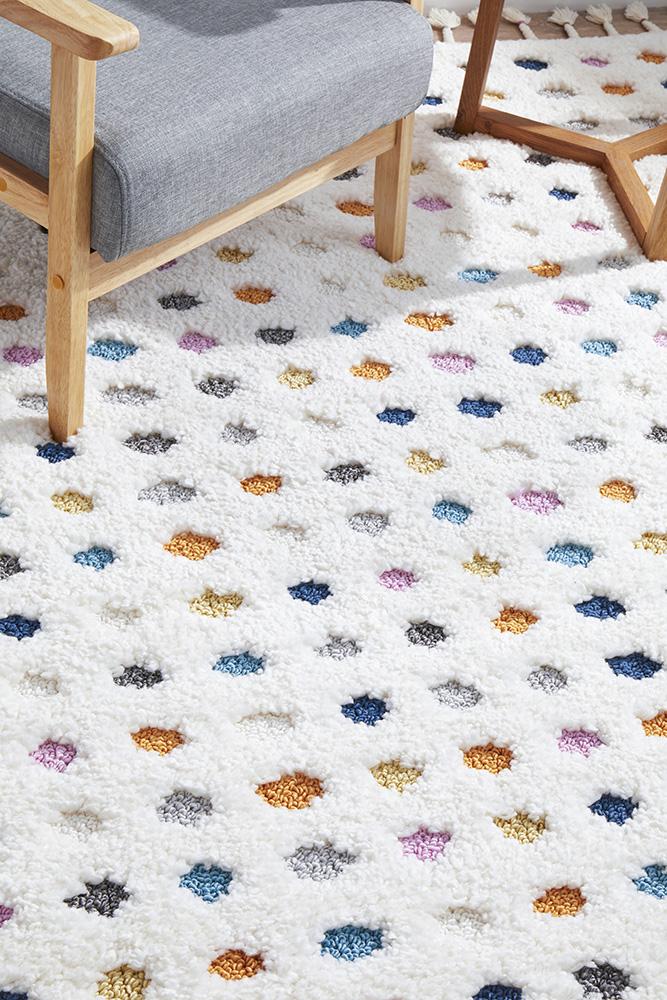 Amsterdam Dots in Multicoloured Rug