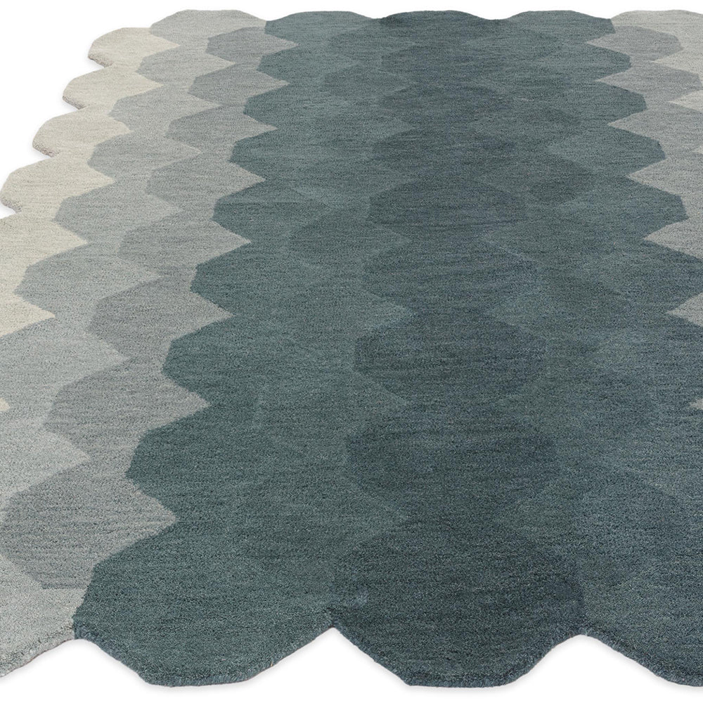 Asiatic Hive Teal Rug