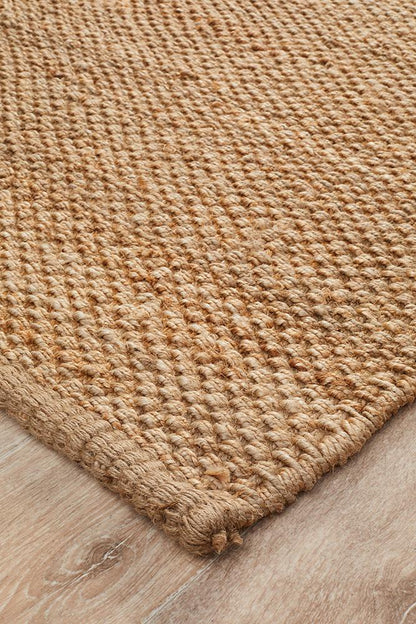 Jute Basket Weave in Natural Rug