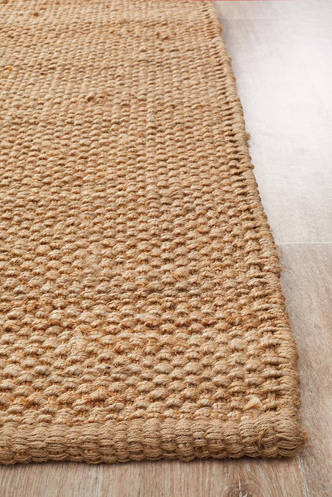 Jute Basket Weave in Natural Rug