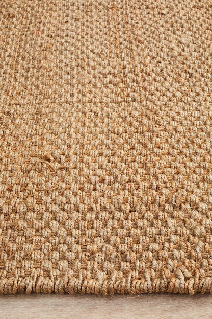 Jute Basket Weave in Natural Rug