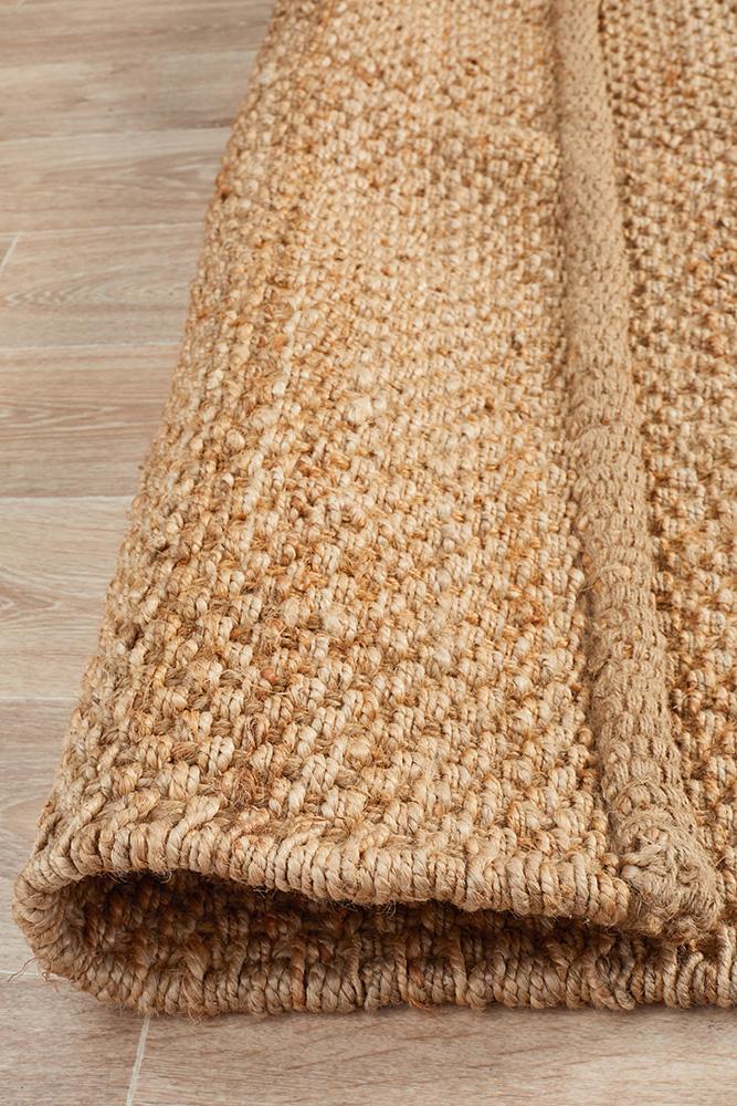 Jute Basket Weave in Natural Rug