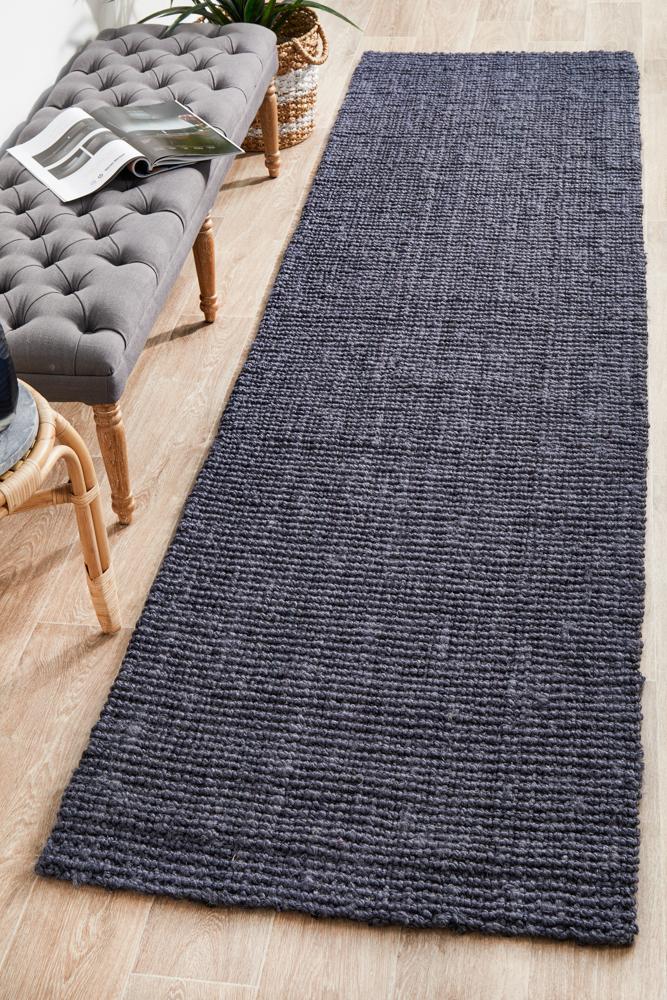 Barker in Navy : Runner Rug