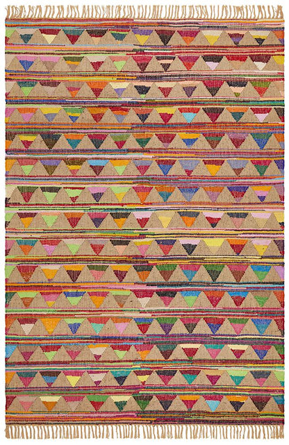 Jute Triangles Rug In Multi