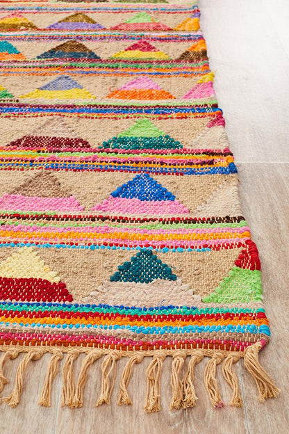 Jute Triangles Rug In Multi