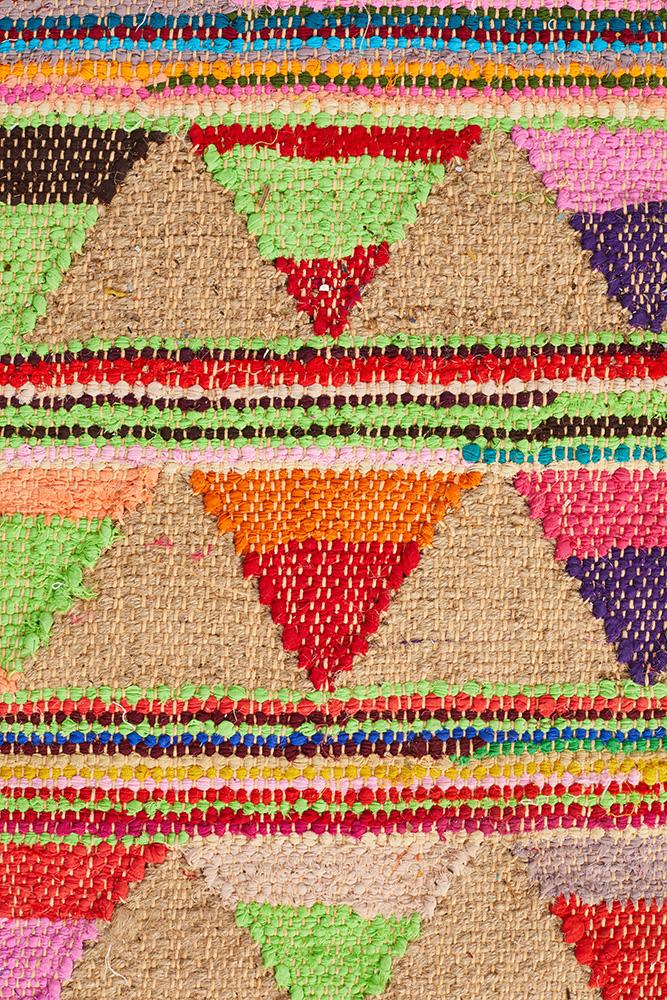 Jute Triangles Rug In Multi