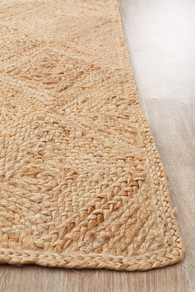 Jute Hatch Rug In Natural