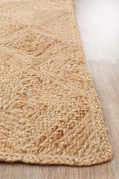 Jute Hatch Rug In Natural