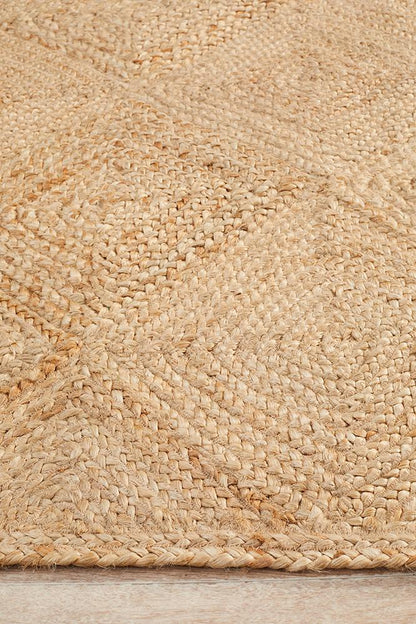 Jute Hatch Rug In Natural