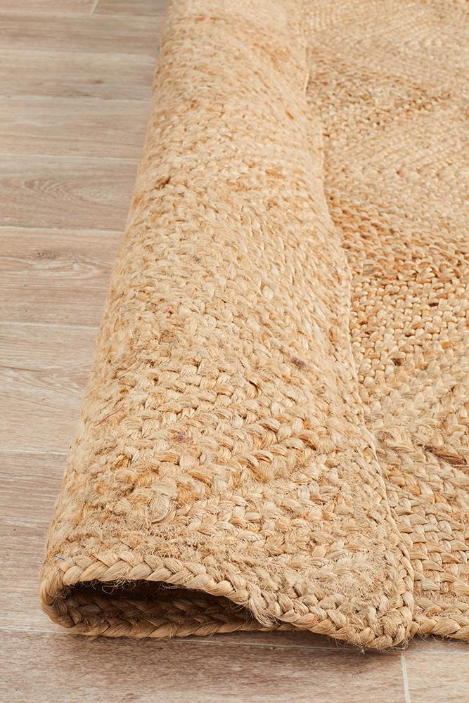 Jute Hatch Rug In Natural