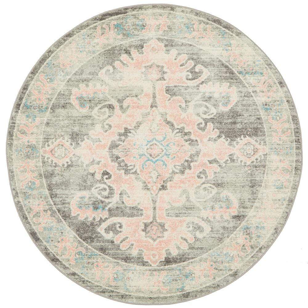 Avenue in Grey : Round Rug