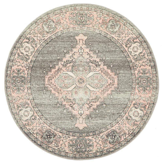 Avenue in Dark Grey : Round Rug