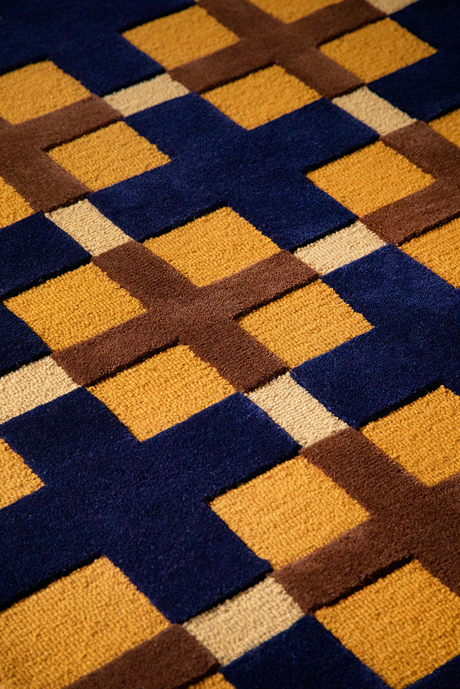 Brink & Campman 097806 Decor Milano Golden & Blue Rug