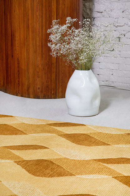 Brink & Campman 098206 Decor Riff Straw In Yellow Rug