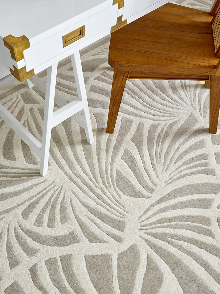 Florence Broadhurst Japanese Fans Ivory 039301 Rug