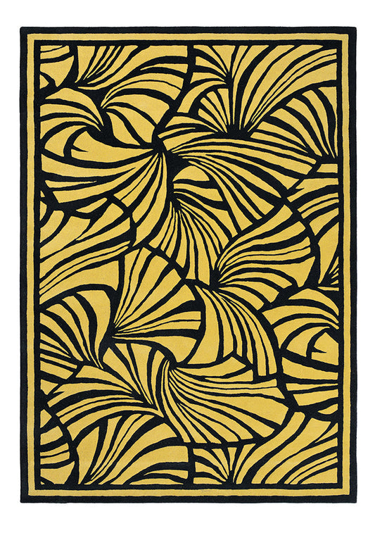 Florence Broadhurst Japanese Fans Gold 039305 Rug