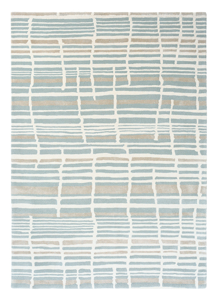 Florence Broadhurst Tortoiseshell Stripe Jade 039808 Rug