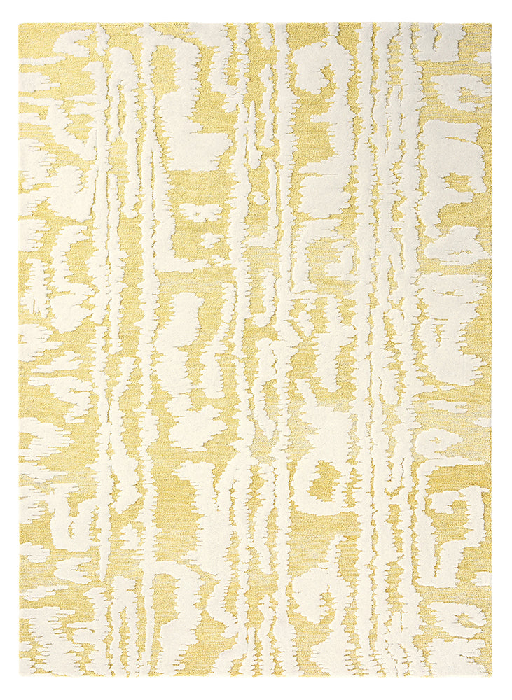 Florence Broadhurst Waterwave Stripe Citron 039906 Rug