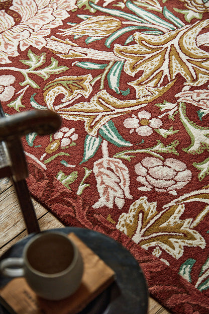 Morris & Co Trent 127503 In Red Rug