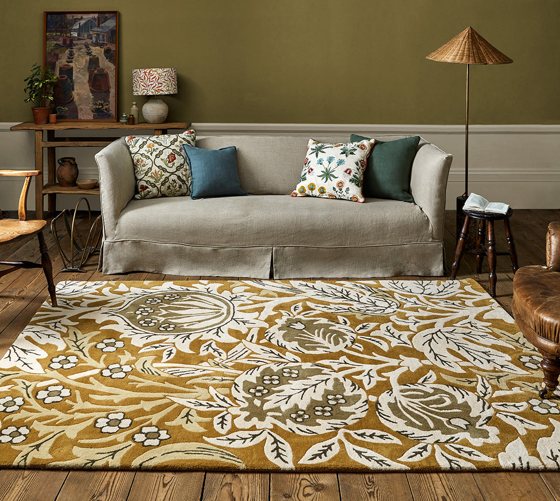 Morris & Co Elmcote 127806 In Gold Rug