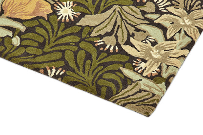 Morris & Co Bower 128207 Twining In Green Rug