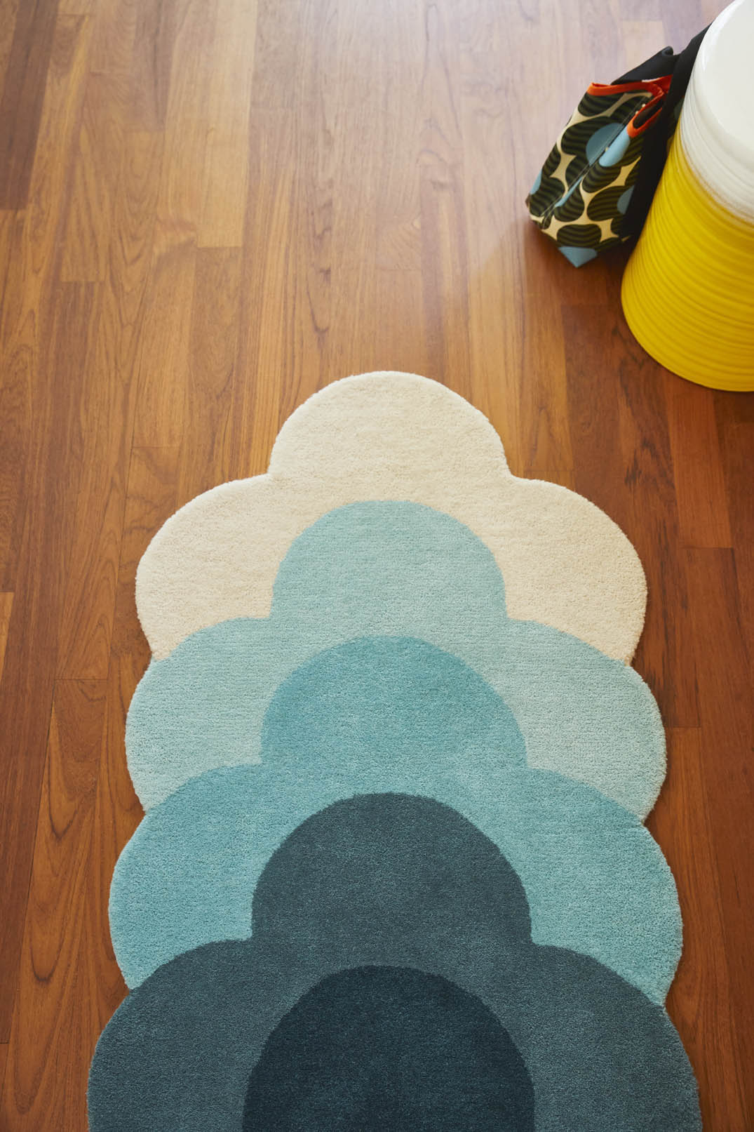 Orla Kiely Optical Flower Teal Rug