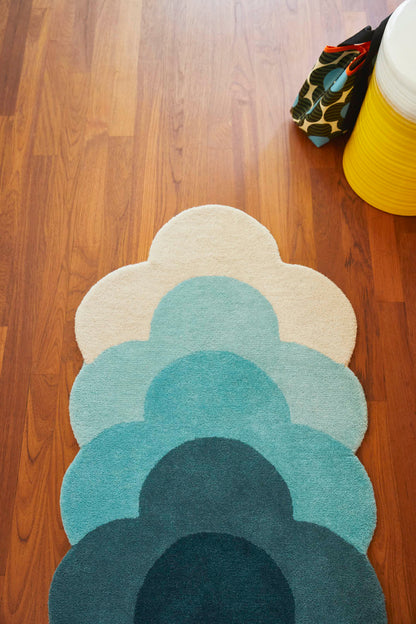 Orla Kiely Optical Flower Teal Rug