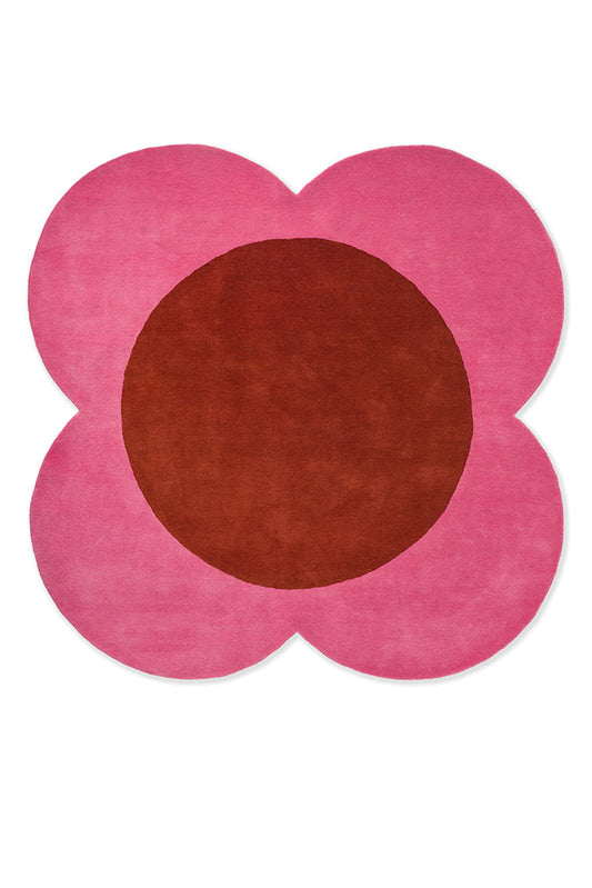 Orla Kiely Flower Spot Pink/Red 158400 Rug