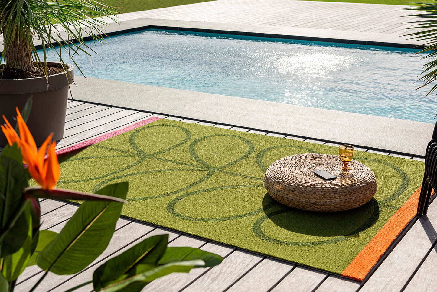 Orla Kiely Giant Linear Stem Seagrass Outdoor Rug