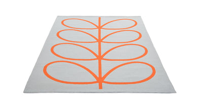 Orla Kiely Giant Linear Stem Persimmon Outdoor Rug