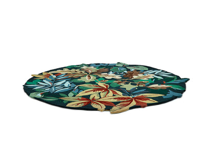 Sanderson Robin's Wood Forest Green Round 146508 Rug