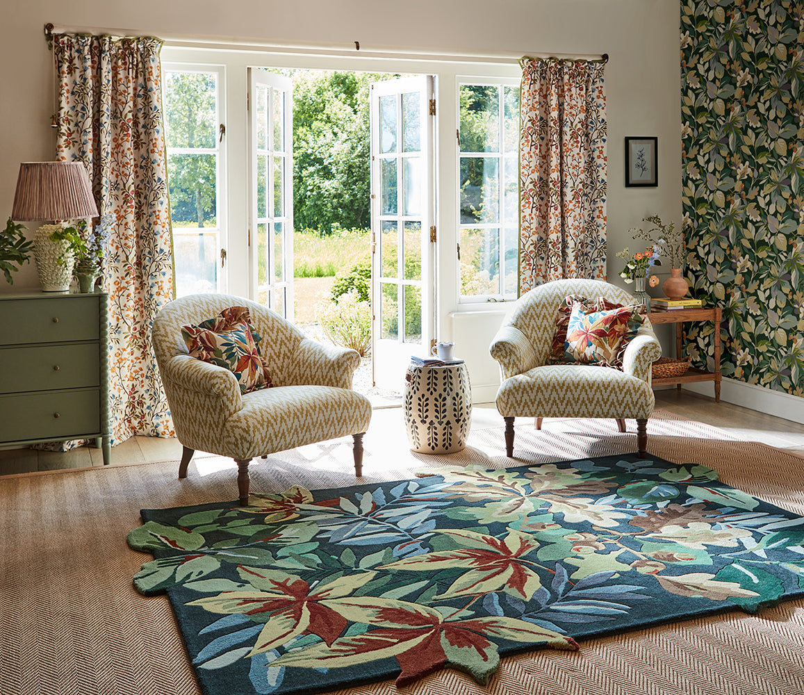 Sanderson Robin's Wood Forest Green 146508 Rug