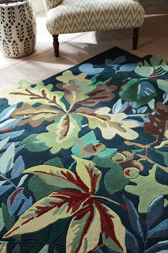 Sanderson Robin's Wood Forest Green 146508 Rug