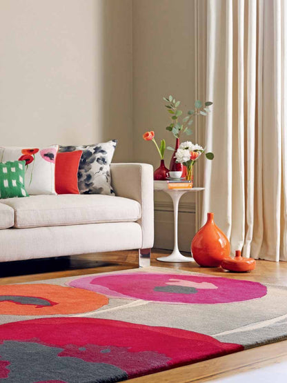 Sanderson Poppies Red/Orange Rug - 45700